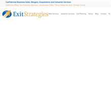 Tablet Screenshot of exitstrategiesgroup.com